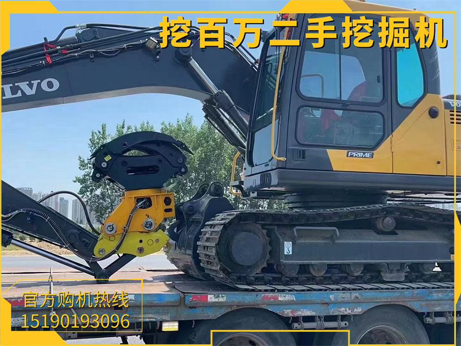 沃爾沃140挖掘機改裝夾抱機 | 高效多功能的物料處理方案 Volvo 140 Excavator with Clamping Grapple Retrofit | Efficient and Multifunctional Material Handling Solution