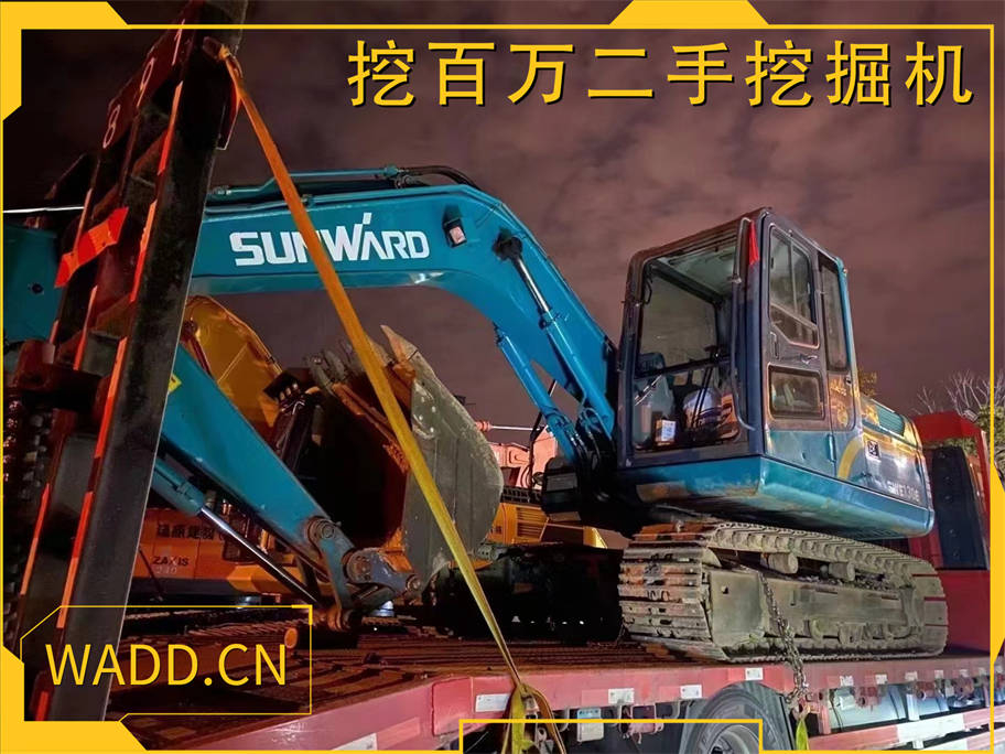 二手山河智能90挖掘機發(fā)往浙江，助力當(dāng)?shù)毓こ探ㄔO(shè)