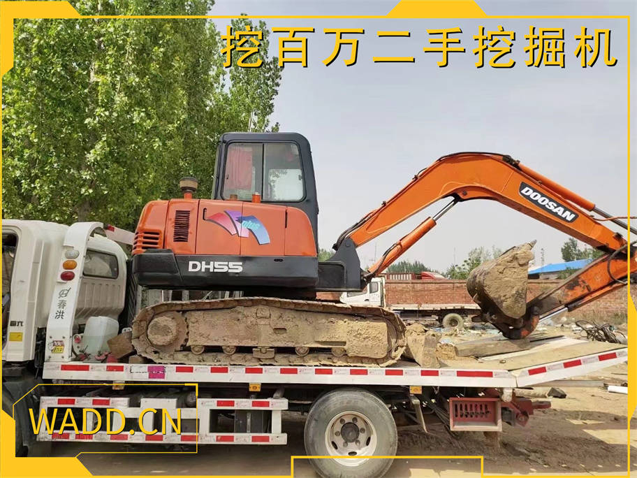 斗山55挖掘機裝車成功！精美圖片現場直擊！