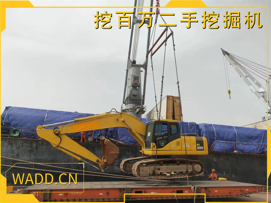 Successful Delivery! Nigerian Business Owner Purchases Komatsu 200-7 Excavator, Smooth Export to Nigeria, Empowering Local Engineering Development!